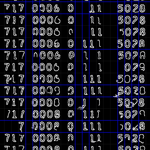 High reliability, massive optical character recognition